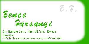 bence harsanyi business card